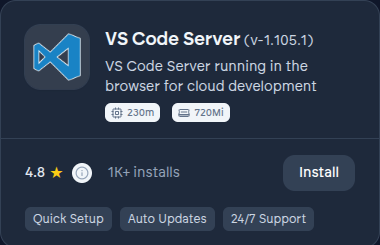 VS Code Server in the App Store